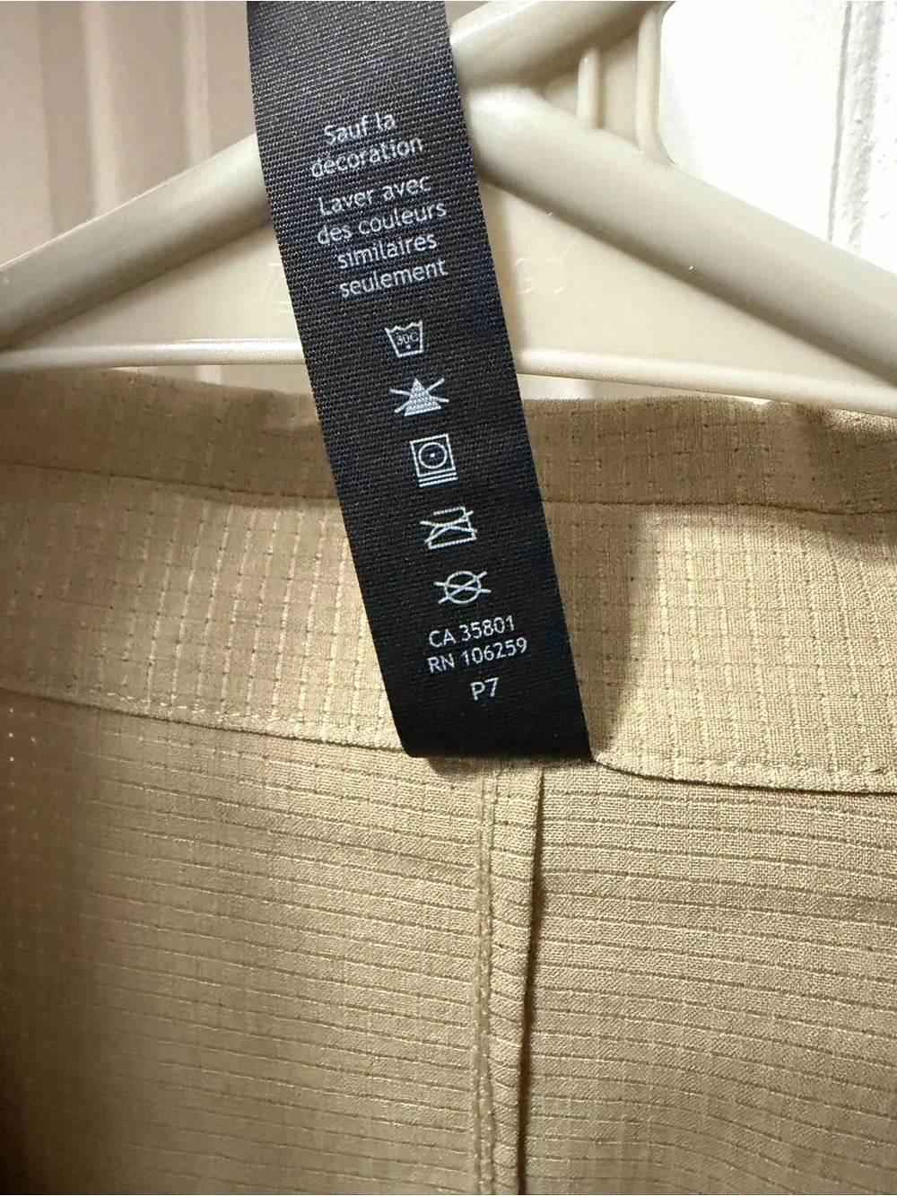 Lululemon Airing Easy Camp-Collar Short-Sleeve Shirt Textured Trench Size M